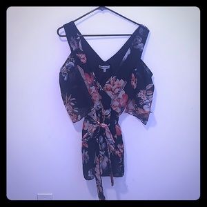 Floral Off The Shoulder Romper